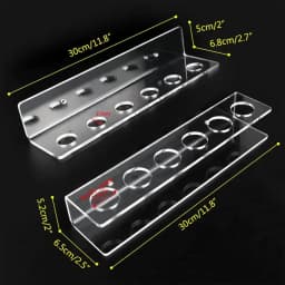 Acrylic Pool Cue Holder Pool Stick Holder Wall Mount Hold 6 Pool Cues Pool Stick Rack Set For Billiard Bar Billiard Club