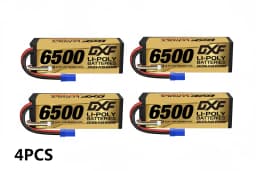 DXF 15.2V Graphene Lipo 4S Battery 6500mAh 140C EC5 XT90 Plug Gold Version Racing Series HardCase for RC Car Truck Truggy 1/8 Buggy