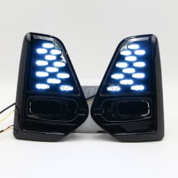 3 Color LED DRL For Nissan Kicks 2021 2022 Daytime Running Light Fog Lamp with Dynamic Sequential Turn Signal Starry Sky Style