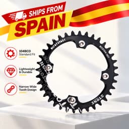 Stone Chainrings / Compatible with Mtb 104Bcd Monoplatos Potentiometer | 32t | 34t | 36t | Round Plate | Oval Plate | Stone | Sigeyi | Accessories | Material Aluminum | Hardness: 150Hb | Cycling | Teeth | Cnc |