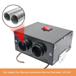 500W Car Heater 24V/12V Energy Saving PTC Car Fan Air Heater Instant Heating Parking Heater Windscreen Demister Defroster 800W