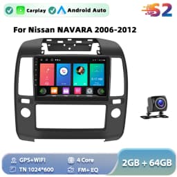 Podofo Android Car Radio For Nissan NAVARA 2006-2012 Carplay Android Auto Multimedia Player GPS Navigation RDS Head Unit