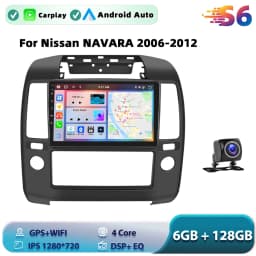 Podofo Android Car Radio For Nissan NAVARA 2006-2012 Carplay Android Auto Multimedia Player GPS Navigation RDS Head Unit
