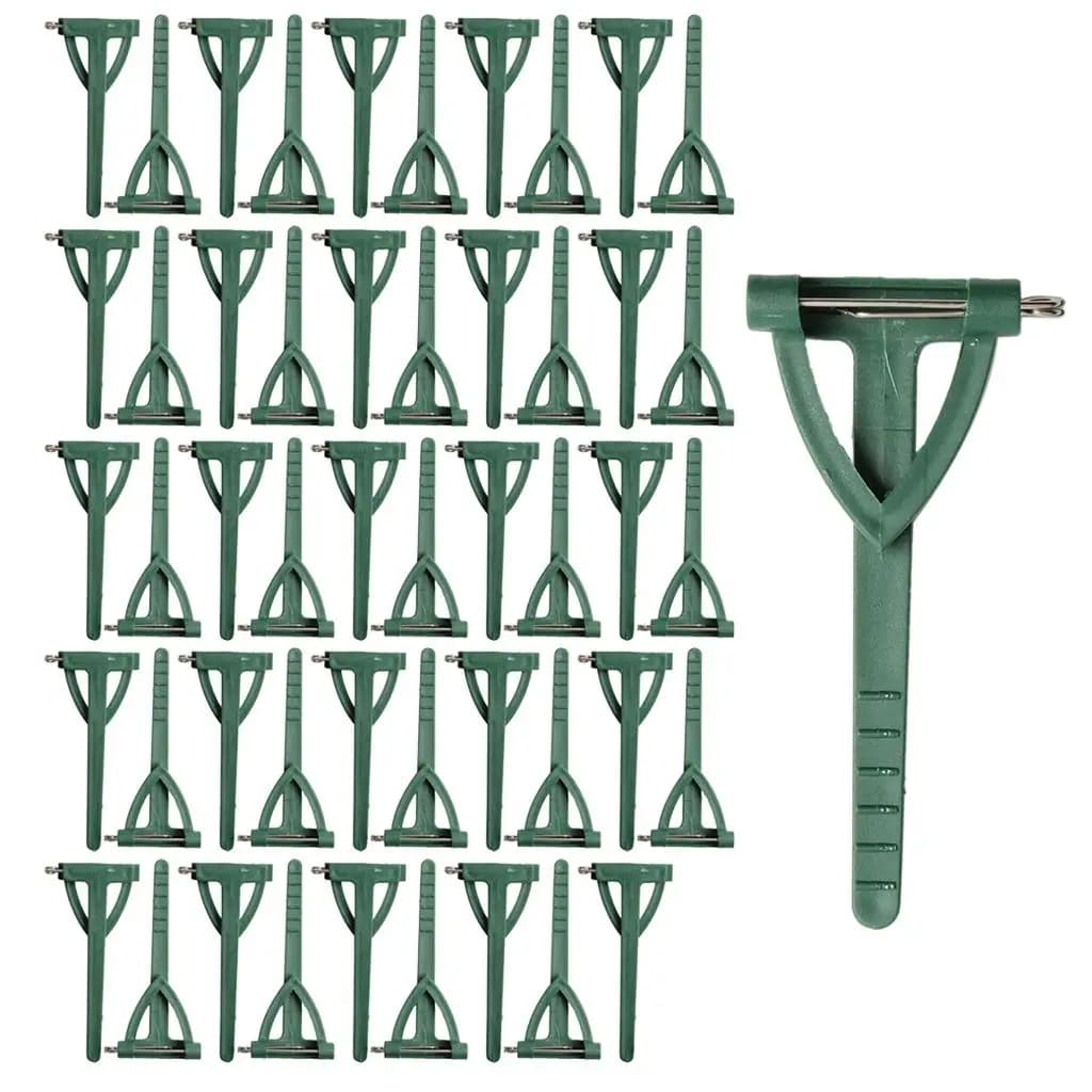 Emerald Green Triangle Brooch Pin Craft 50pcs DIY Flower Corsage Making Accessories for Wedding and Engagement Party