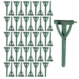 Emerald Green Triangle Brooch Pin Craft 50pcs DIY Flower Corsage Making Accessories for Wedding and Engagement Party