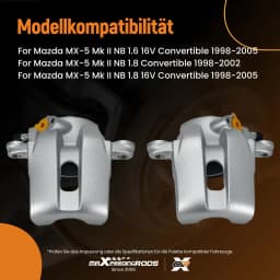 Front Left & Right Caliper for Mazda MX-5 MK II NB 1.6 1.8 1998-2005 NAZ53398Z