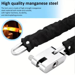 1.8m Bike Chain Lock Home Garden Bicycle Heavy Duty Security Padlock Motorbike