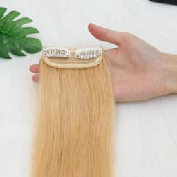 Invisible Clip in Hair Pieces for Women Instant Volume & Length with Mini Seamless Clips Natural Looking Undetectable Hair Pads