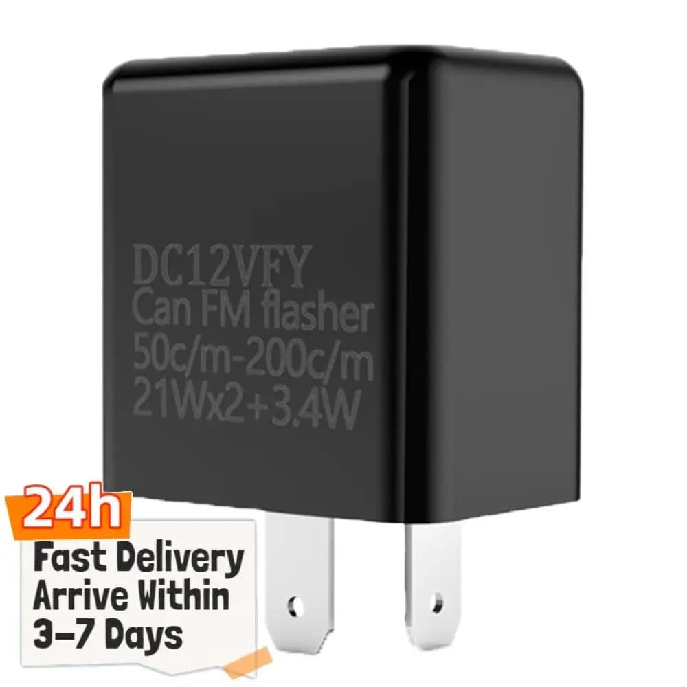 DV 12V LED Flasher Adjustable Turn Signal Indicator High Power Fix Motorcycle Flasher Multiple Protection LED Turn Indicator