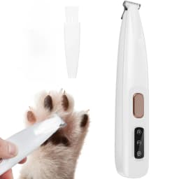 Waterproof Pet Paw Trimmer with LED Light & Display, 18mm Wide Blade Dog Grooming Clipper