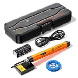 USB Wireless Digital Electric Soldering Iron Kit Cordless Adjustable Temperature 300-450℃ Smart Welding Solder Tool
