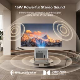 Magcubic HY350GTV 900 ANSI Projector Bundled with Google TV Stick 1080p Native Projector Auto Focus Portable Beam Home Theater