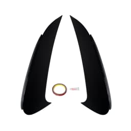 Glossy Black Rear Side Vents Canards For Mercedes-Benz W206 C200 C300 2021-2023
