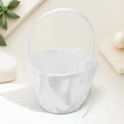 Premium Lace Design Wedding Basket Perfect for Bridal Ceremony Decoration