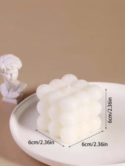 1pc Creative Ball-Shaped Soy Wax Magic Cube Aromatherapy Candle, High-End Wedding Favor Gift, Handmade Decorative Object