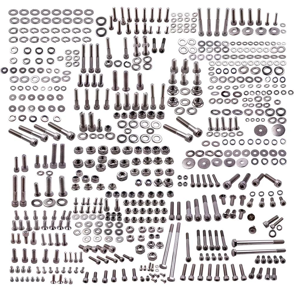 New Polished Stainless Steel ATV Bolt Screw Kit Set For Yamaha YFZ 350 Banshee