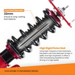 Racing Coilovers Strut Spring Assembly For Mazda 3 2004-2013 24 Ways Adj. damper