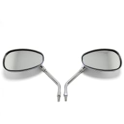 M10 Motorcycle Mirrors Sport Bike Scooter Oval Rearview Rear view Side Mirrors Long Stem For Honda CB1000R Rebel 250 Shadow 1100