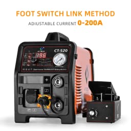 HITBOX 5 Pin Foot Pedal For TIG Welding Foot Pedal 0-200Amp Control Pedal 3M Foot Panel Compatible With HITBOX HBT250P AC/DC