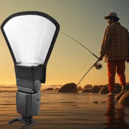 Photo Reflector External Flashlight Diffuser For Cameras Camera Accessories Foldable Camera Lens Diffuser For Portraits Studio