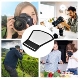 Photo Reflector External Flashlight Diffuser For Cameras Camera Accessories Foldable Camera Lens Diffuser For Portraits Studio