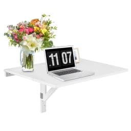GOFLAME Wall Mounted Table Folding Multi-use Drop-Leaf Laptop Desk Space Saving Hanging