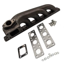 New Exhaust Manifold Kit with free gaskets For BMW E36 1991-1999 E46 2000-2006 T3 Turbo Cast Iron Manifold Exhaust & Gaskets