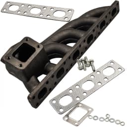 New Exhaust Manifold Kit with free gaskets For BMW E36 1991-1999 E46 2000-2006 T3 Turbo Cast Iron Manifold Exhaust & Gaskets