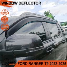 Car Window Visor Sun Rain Guard For Ford Ranger Raptor 2022 2023 2024 Wind Deflector Weathershields Double Cabin Accessories