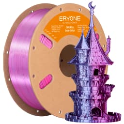 ERYONE Promotion New Dual Color Filament Matte Silk PLA For FDM 3D Printer Color Changing 1.75mm ±0.03 Fast Delivery