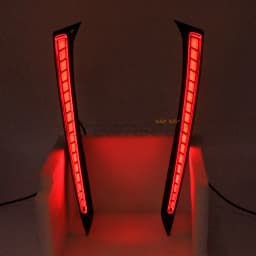 Red Lens LED Tail Light For Toyota Sienna XL40 2021+ Rear Bumper Brake Driving Turn Signal Side Marker Tail Lamp Car Accessories