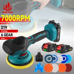 Cordless Electric Car Polisher 7000rpm Auto Car Polisher 6 Gear Polishing Waxing Rotary Power Tool For Makita 18V Battery Pin