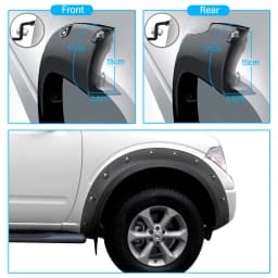 Pocket Style Fender Flares For Nissan Navara D40 2006 2007 2008 2009 2010 2011 2012 2013 2014 Wheel Arch 4X4 Car Accessories