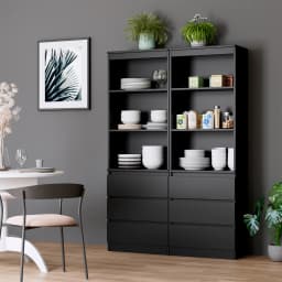 Getone Tall Bookcase, Living Room Bookshelf with 3 Drawers and 3 Shelves, Freestanding Storage Cupboard Display Cabinet 60x35x180cm White/Black/Oak