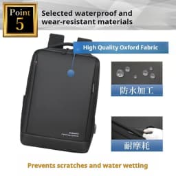Business Backpack Men's Fashion Large Capacity Waterproof Thin 50 Years Old 40 Years Old A4 Lightweight Multifunctional Commuter