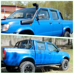 Car Window Visor Sun Rain Guards for Nissan Navara D22 1997-2005 Wind Deflector Weathershield Smoke Black Dual Cab Accessories