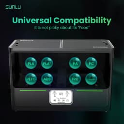 SUNLU S4 3D Filament Dryer Support PLA PETG PLA + 4 Rolls 1KG 1.75/2.85/3MM Filament Gear Easy Operation Free And Fast Shipping