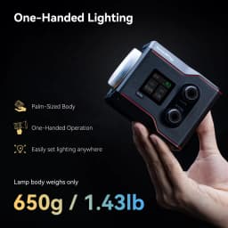 SmallRig RC 60B COB LED Video Light w Built-in 3400mAh Battery & Type-C PD Fast Charging Handheld Bicolor LED Video Light 4376