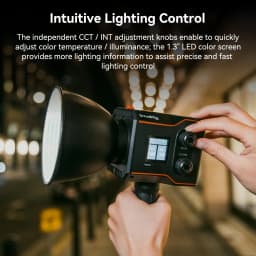 SmallRig RC 60B COB LED Video Light w Built-in 3400mAh Battery & Type-C PD Fast Charging Handheld Bicolor LED Video Light 4376