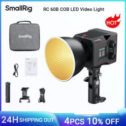 SmallRig RC 60B COB LED Video Light w Built-in 3400mAh Battery & Type-C PD Fast Charging Handheld Bicolor LED Video Light 4376