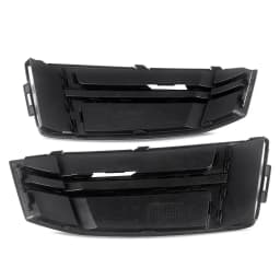 MAGICKIT For Audi A4 S4 B9 S-Line 2016-2018 Black Honeycomb Front Fog Light Grille Cover CAR Accessories Gloss Black