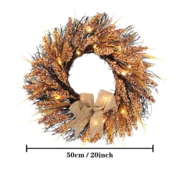 50CM Christmas Harvest Festival Wheat Autumn Wreath