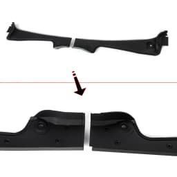 Fit For BMW E60 E61 2003-2010 Front Windshield Wiper Cowl Trim Panel Cover Black