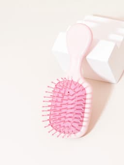 1pc Air Cushion Comb Mini Portable Lovely Massage Cartoon Comb Straight Hair Comb Hairdressing Tool, Special for Real Hair Wigs