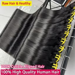 16A Vietnamese Raw Hair Bone Straight Bundles 100% Unprocessed Human Hair Extensions Double Weft 10-36Inch Natural Color #1B