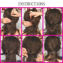 2pcs/S Et Ponytail Creator Plastic Loop Black Pony Topsy Tail Clip Hair Accessories Braiding Maker Styling Tool For Women Girls