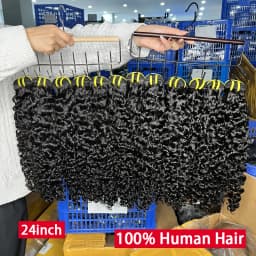 Burmese Curly Raw Virgin Hair Bundles Thick 100% Unprocessed Human Hair Extensions Vietnamese Wavy Bouncy Double Weft Full Head