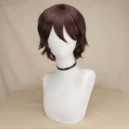 Synthetic Unisex 12 Inches Short Cosplay Hair Party White Red Pink Blonde Orange Yellow Wigs with Bangs Lolita Wig For Men Women