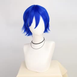 Synthetic Unisex 12 Inches Short Cosplay Hair Party White Red Pink Blonde Orange Yellow Wigs with Bangs Lolita Wig For Men Women