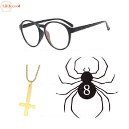 Anime Shizuku Cosplay Wig Black Short Shizuku Murasaki Wigs With Glasses Heat Resistant Synthetic Hair Halloween Wigs+ Wig Cap